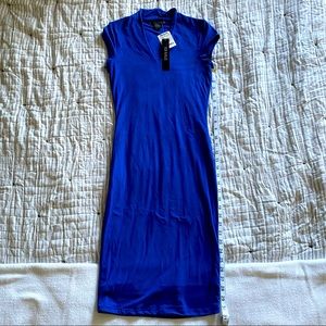 Blue Midi Bodycon Dress